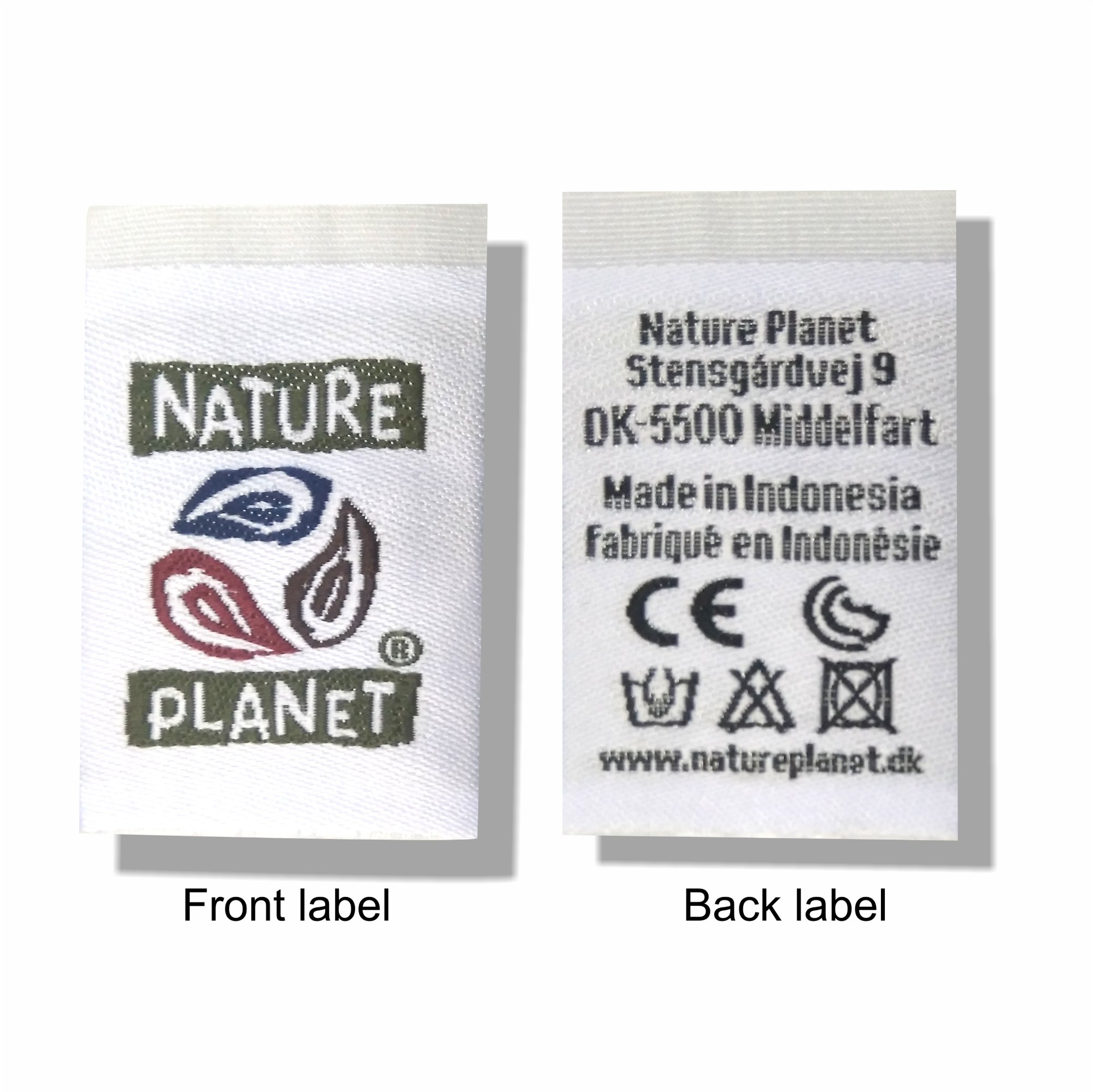Double sided nylon label